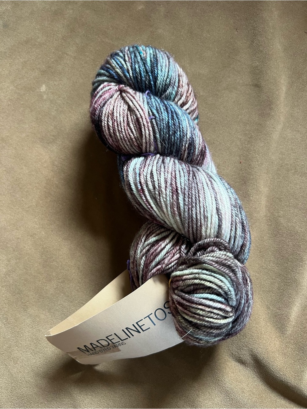 Madeline variegated pastel yarn - Blue, Purple, Pink - Picture 3 of 3